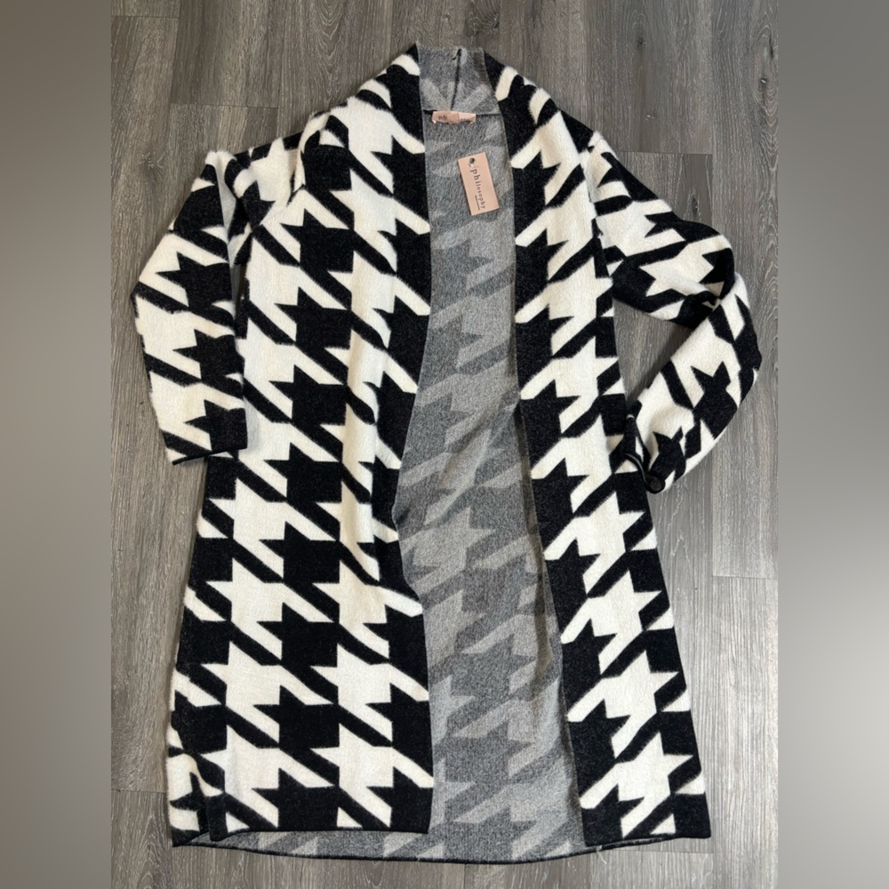 Black and White Philosophy Cardigan